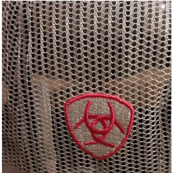 NEW! Ariat Women's Navy Serape Cactus Logo Snapback Mesh Trucker Hat Adjustable - Picture 5 of 7